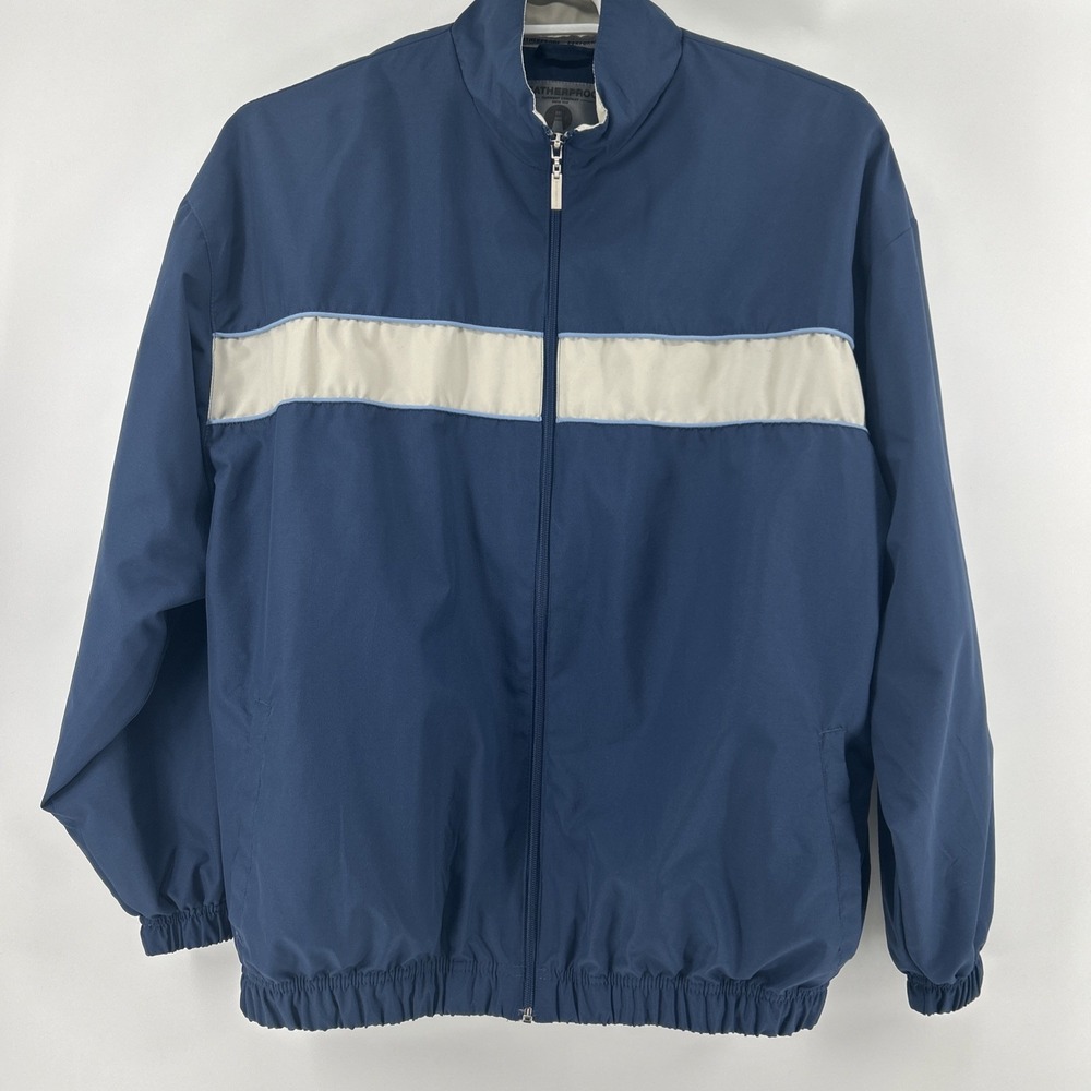 VTG Weatherproof Performance Jacket Men's Navy XL Blue Wind & Water Resistant
